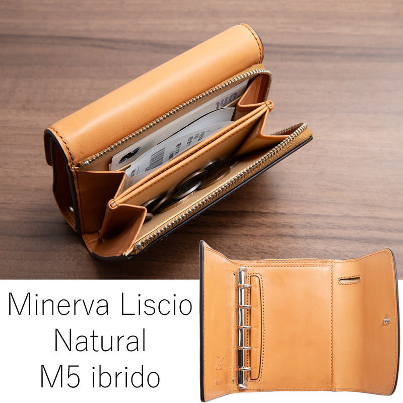Brelio x NAGASAWA Book Bound Planner Minerva Liscio M5 Natural